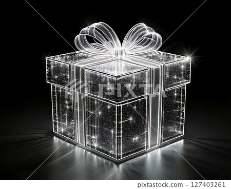 禮品盒剪影 127403261