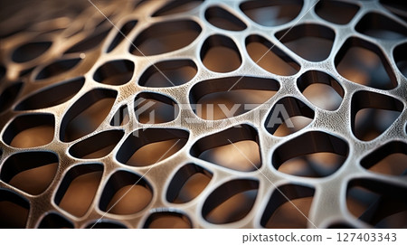 Metal texture. Microscopic view of steel. Abstract background design. Generative Ai Metal texture. Microscopic view of steel. Abstract background design. Generative Ai 127403343