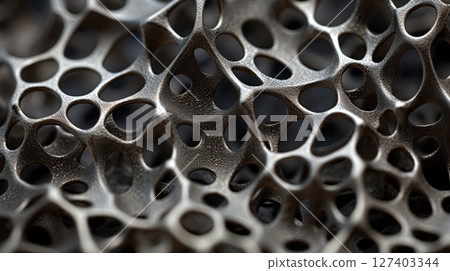 Metal texture. Microscopic view of steel. Abstract background design. Generative Ai Metal texture. Microscopic view of steel. Abstract background design. Generative Ai 127403344