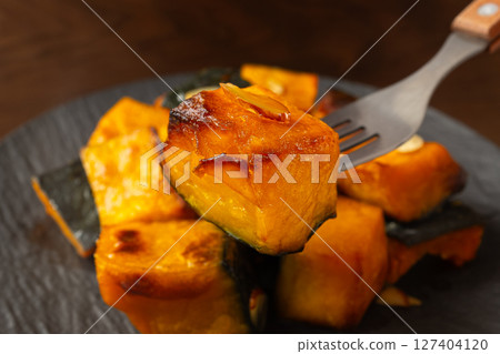 Roasted Vegetable Dishes Roasted Kabocha Squash 127404120