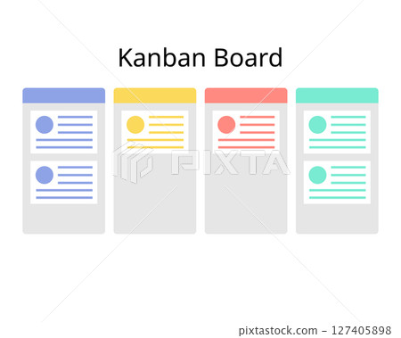Kanban Board is a visual tool that gives an overview of the current work status and simplifies team communication Kanban Board is a visual tool that gives an overview of the current work status and simplifies team communication 127405898