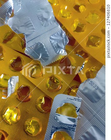 Garbage used for tablet packaging, used tuberculosis drugs and vitamin 127406810