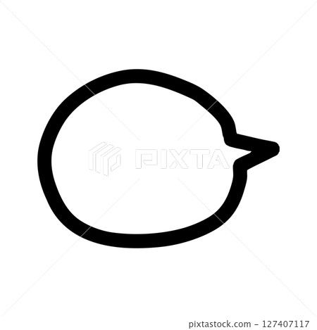 Hand-drawn speech bubble illustration 127407117