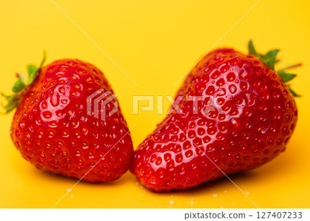 strawberries close up 127407233