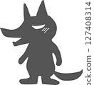 Silhouette Wolf 127408314