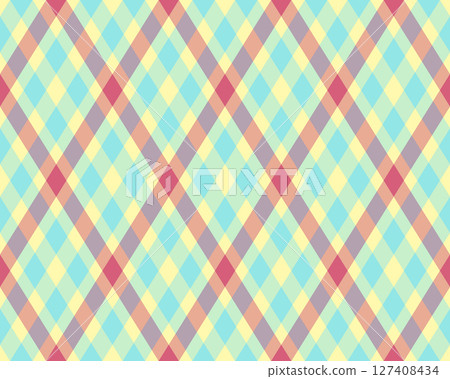 Vibrant pastel plaid pattern, perfect for backgrounds, textiles, or website designs. This cheerful, geometric design evokes feelings of spring and optimism. Vibrant pastel plaid pattern, perfect for backgrounds, textiles, or website designs. This cheerful, geometric design evokes feelings of spring and optimism. 127408434