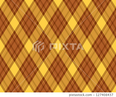 Argyle pattern of geometric rhombus. Harlequin check wallpaper design. Classic diamond shaped textile material for web background, print fabric clothing, sweater, wrapping paper, gift card, invitation 127408437