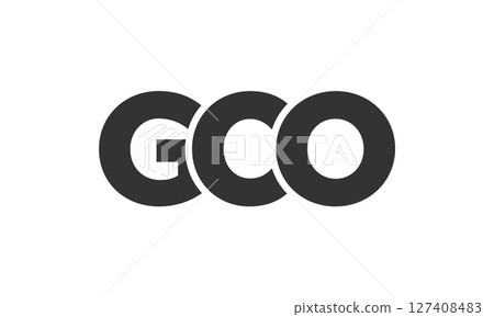 GCO logo design template with strong and modern bold text. Initial based vector logotype featuring simple and minimal typography. Trendy company identity. GCO logo design template with strong and modern bold text. Initial based vector logotype featuring simple and minimal typography. Trendy company identity. 127408483