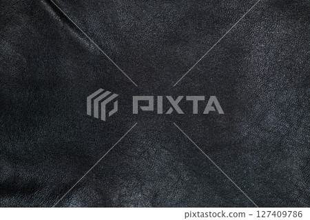 Close-Up of Dark Leather Surface for Design Use 127409786