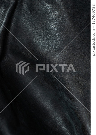 Minimalist Black Leather Texture Close-Up Minimalist Black Leather Texture Close-Up 127409788