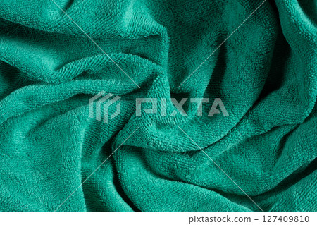 Macro Texture of Cotton and Polyester Fabric Top View Macro Texture of Cotton and Polyester Fabric Top View 127409810