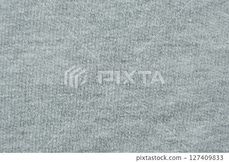Grey Abstract Fabric Background, Cotton Polyester Blend 127409833