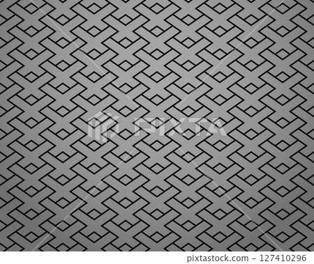 The geometric pattern with lines. Seamless vector background. Gray and black texture. Graphic modern pattern. Simple lattice graphic design 127410296