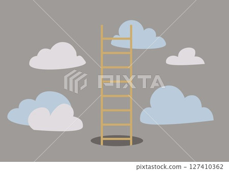 Ladder leading to the sky 127410362