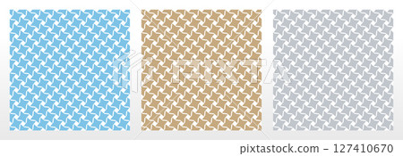 Set of abstract geometric patterns. Seamless vector backgrounds. Colored ornaments Graphic modern patterns Simple lattice graphic design Set of abstract geometric patterns. Seamless vector backgrounds. Colored ornaments Graphic modern patterns Simple lattice graphic design 127410670