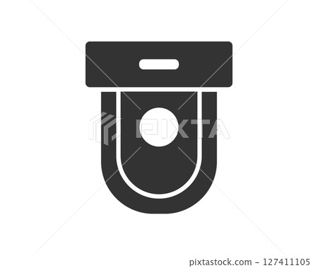 A minimalist icon design featuring a toilet. Useful for restroom signage, plumbing services, or hygiene related projects. Clean, modern, and easily recognizable. A minimalist icon design featuring a toilet. Useful for restroom signage, plumbing services, or hygiene related projects. Clean, modern, and easily recognizable. 127411105