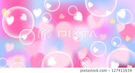 A soft cornflower blue and pastel pink gradient background with floating heart bubbles in a dreamy bokeh effect. This elegant and whimsical digital artwork is great for romantic themes, fantasy A soft cornflower blue and pastel pink gradient background with floating heart bubbles in a dreamy bokeh effect. This elegant and whimsical digital artwork is great for romantic themes, fantasy 127411639