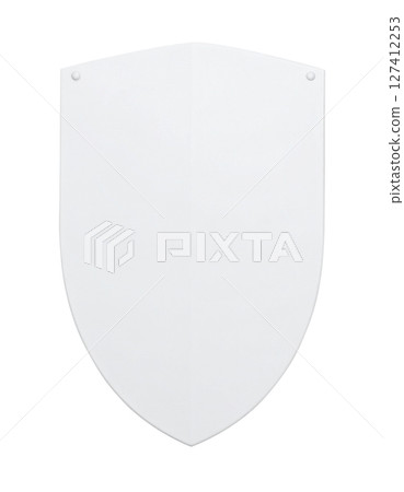 Realistic shield mockup Realistic shield mockup 127412253