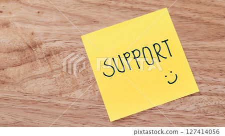 Supportive actions encouraging positivity office graphic design creative space close-up motivation 127414056