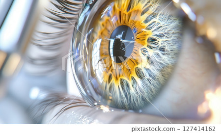 Robotic eye surgery system performing precise movements with AI guidance and augmented reality in sterile environment. Robotics and automation 127414162