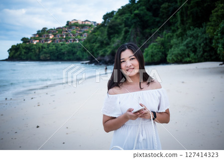 Beach adventure travel thailand stunning seaside getaway relaxing environment beautiful viewpoint 127414323