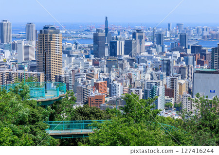 初夏的神戶市景 維納斯橋(兵庫縣神戶市中央區) 初夏的神戶市景 維納斯橋(兵庫縣神戶市中央區) 127416244