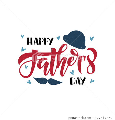 Fathers Day holiday illustration Fathers Day holiday illustration 127417869