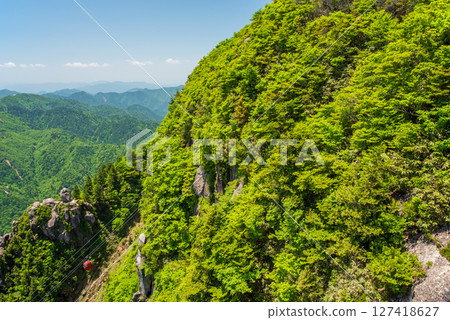 A spectacular view from the Fujimiiwa Observatory on Mt. Gozaisho 127418627