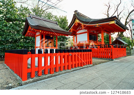 Kyoto Prefecture, Fushimi Inari Taisha Shrine, Kamimyōbusha Shrine & Otabiden, Nishikujō, Ikenouchi-chō, Minami-ku, Kyoto City, February 2022 127418683