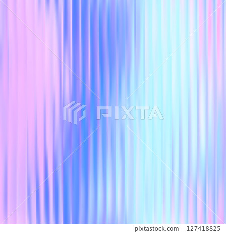 Vector Abstract Colorful Blurred Holographic Gradient background. Vertical Ribbed glass texture. Pastel bg. 127418825