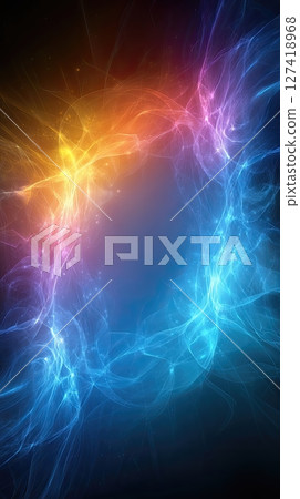 Decorative Frame With Vibrant Colors Creating a Cosmic Ambiance for Gaming Inspiration Decorative Frame With Vibrant Colors Creating a Cosmic Ambiance for Gaming Inspiration 127418968