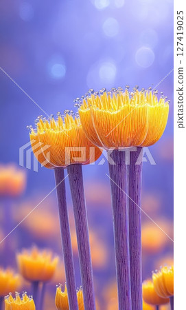 Discover Intricate Fractal Mushrooms Blooming in Vibrant Colors in a Dreamy Setting Discover Intricate Fractal Mushrooms Blooming in Vibrant Colors in a Dreamy Setting 127419025