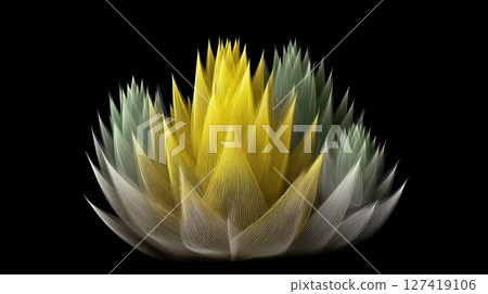 Fractal Plant Inspired by Natures Beauty With Vibrant Colors and Intricate Patterns Fractal Plant Inspired by Natures Beauty With Vibrant Colors and Intricate Patterns 127419106