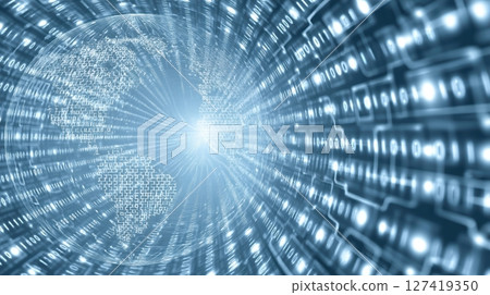 Futuristic Illustration of Technology Driving Entrepreneurship Around the World Futuristic Illustration of Technology Driving Entrepreneurship Around the World 127419350
