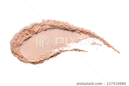 A smooth makeup foundation dry powder swatch showcases the latest beauty trends 127419866