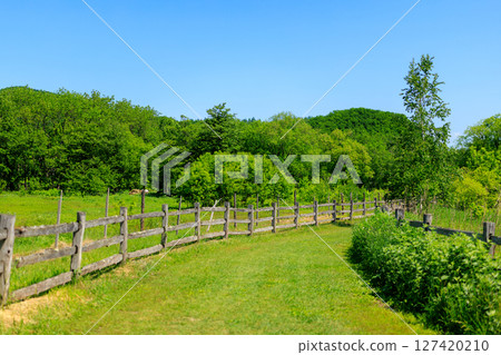 A landscape of a ranch A landscape of a ranch 127420210