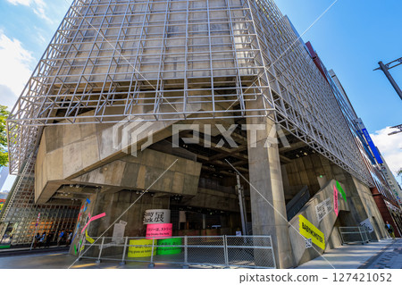 東京中央區銀座數寄屋橋十字路口城市景觀銀座索尼公園 東京中央區銀座數寄屋橋十字路口城市景觀銀座索尼公園 127421052