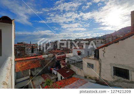 Cityscape of Taxco, a tourist destination in Central America, Mexico 127421209