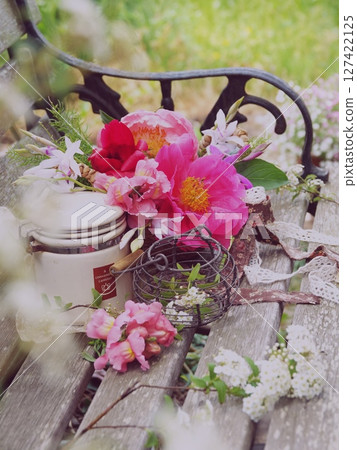 Arrangement of peony Arrangement of peony 127422125
