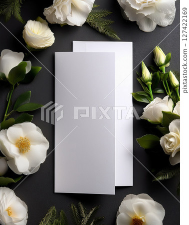 Brochure mockup (funeral image) 127422169