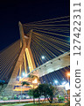 Cable-stayed bridge in Sao Paulo. 127422311