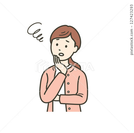 成年女性上半身插圖 成年女性上半身插圖 127423293