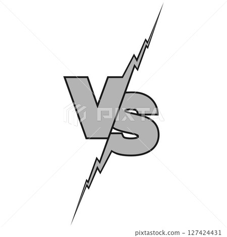 VS Letters for Sports with Thunder VS Letters for Sports with Thunder 127424431
