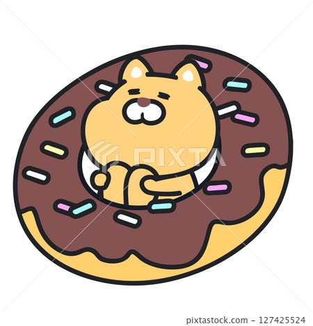 Cat addicted to donuts_01 Cat addicted to donuts_01 127425524