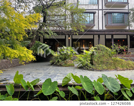 庭園餐廳的庭院景觀 127426086