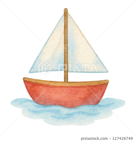 [Summer] Yacht illustration/Type 2 127426749
