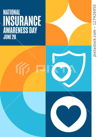 National Insurance Awareness Day. June 28. Holiday concept. Template for background, banner, card National Insurance Awareness Day. June 28. Holiday concept. Template for background, banner, card 127426950