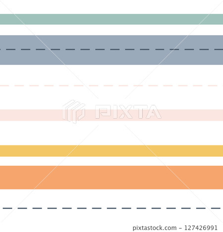 Colorful horizontal stripes on a simple background create an appealing design for various uses Colorful horizontal stripes on a simple background create an appealing design for various uses 127426991