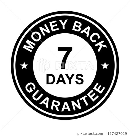 7 days money back guarantee icon vector for graphic design, logo, website, social media, mobile app, UI illustration 7 days money back guarantee icon vector for graphic design, logo, website, social media, mobile app, UI illustration 127427029