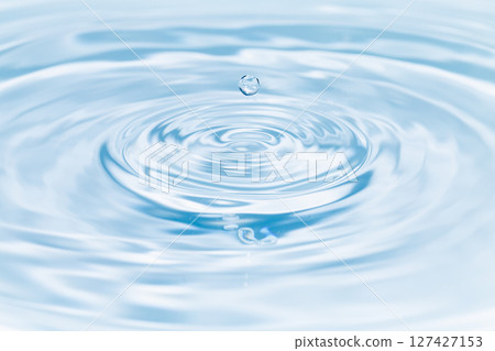 水滴落在水面上。 水滴落在水面上。 127427153